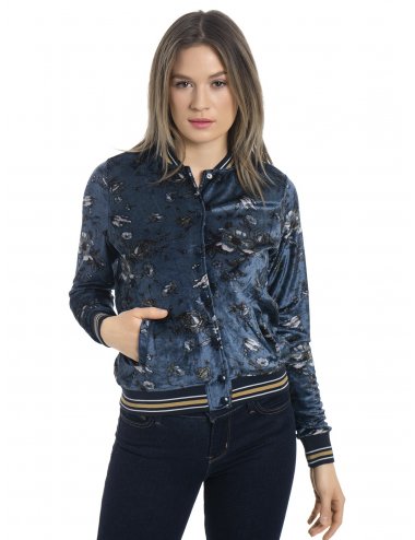 Velvet Girl Jacket blue