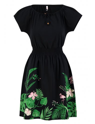 Blutsgeschwister Midi-Kleid 'botanical attraction robe'