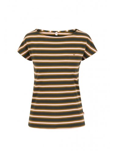 Blutsgeschwister logo stripe t-shirt forest night stripes