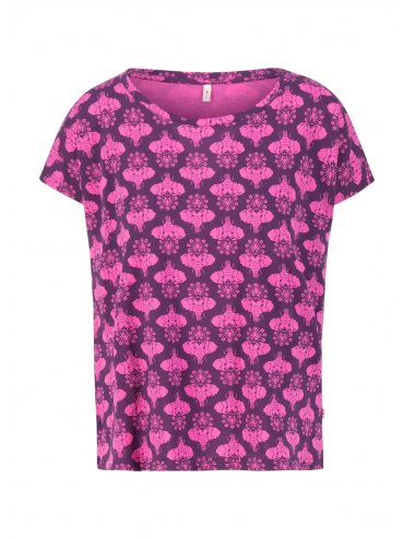 the blousy Kurzarm Shirt in farbe pink elephants