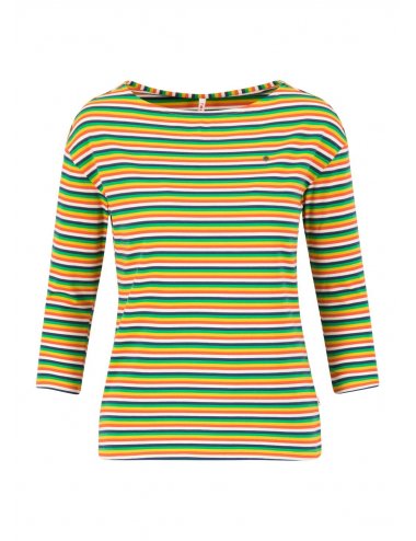 logo stripe 3/4 arm shirt 3/4-Arm- Shirt in farbe rainbow tiny stripe