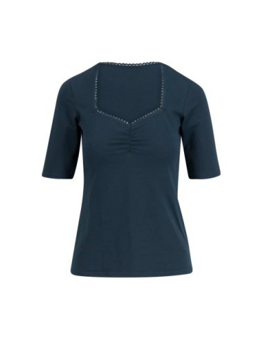 Blutsgeschwister Kurzarm Shirt Let Romance Rule in night dream blue