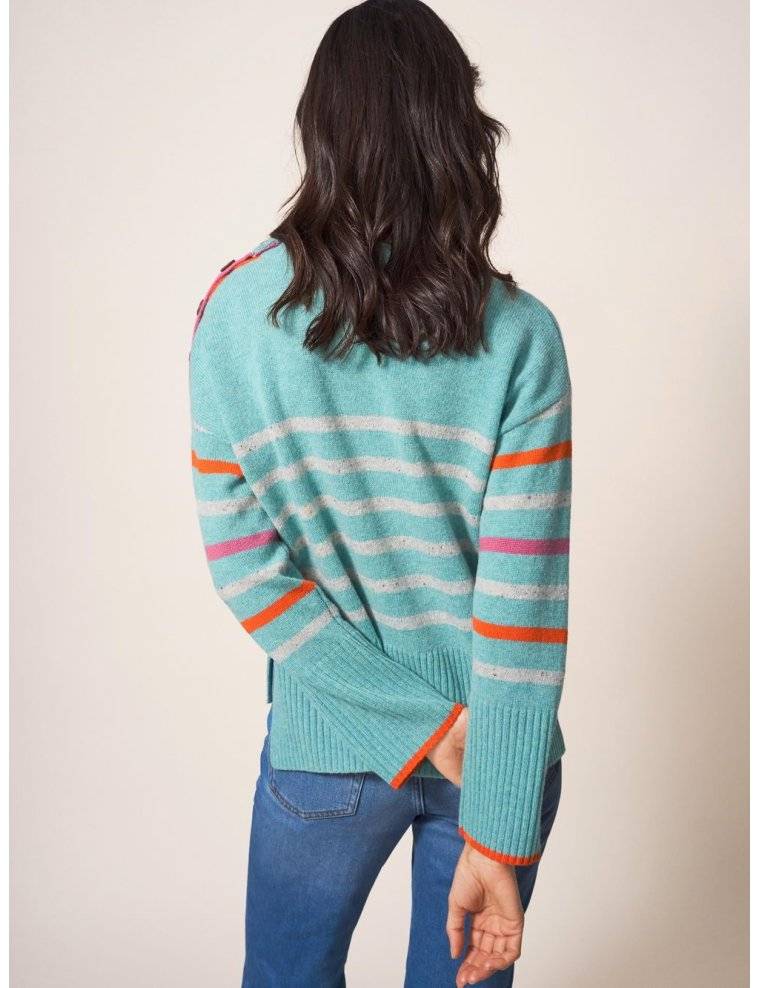 HEART AND STRIPE JUMPER