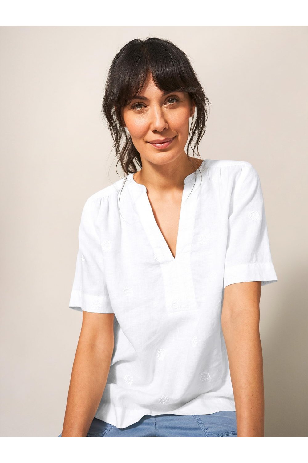 June Linen Top