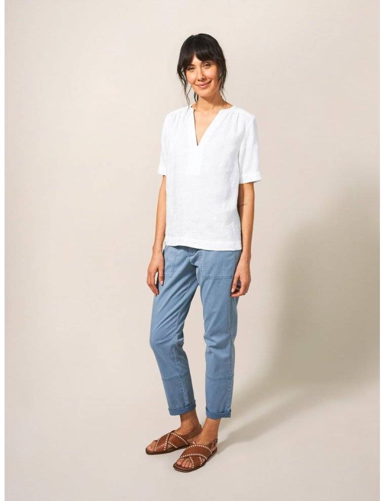 June Linen Top