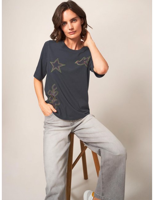 ANNABEL EMBROIDERED TEE