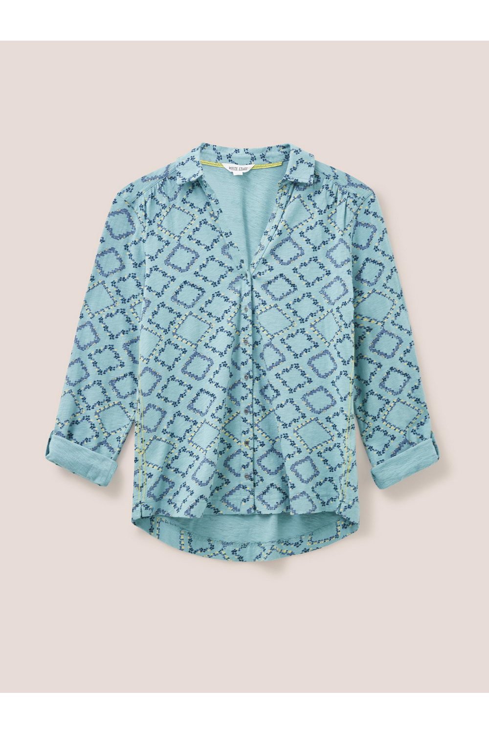 White Stuff ANNIE JERSEY SHIRT in TEAL PR