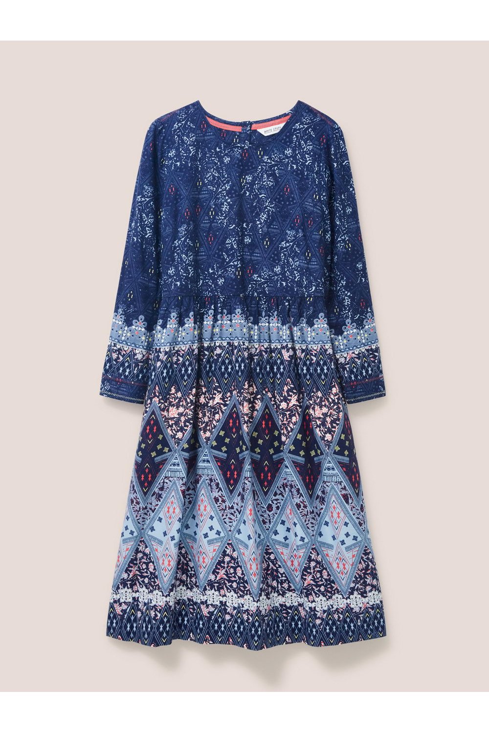 White Stuff Elisa Midi Dress in NAVY MULTI