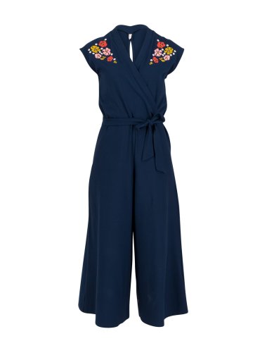 Blutsgeschwister Jumpsuite Hello Fritjes Culotte in bleu de la mer