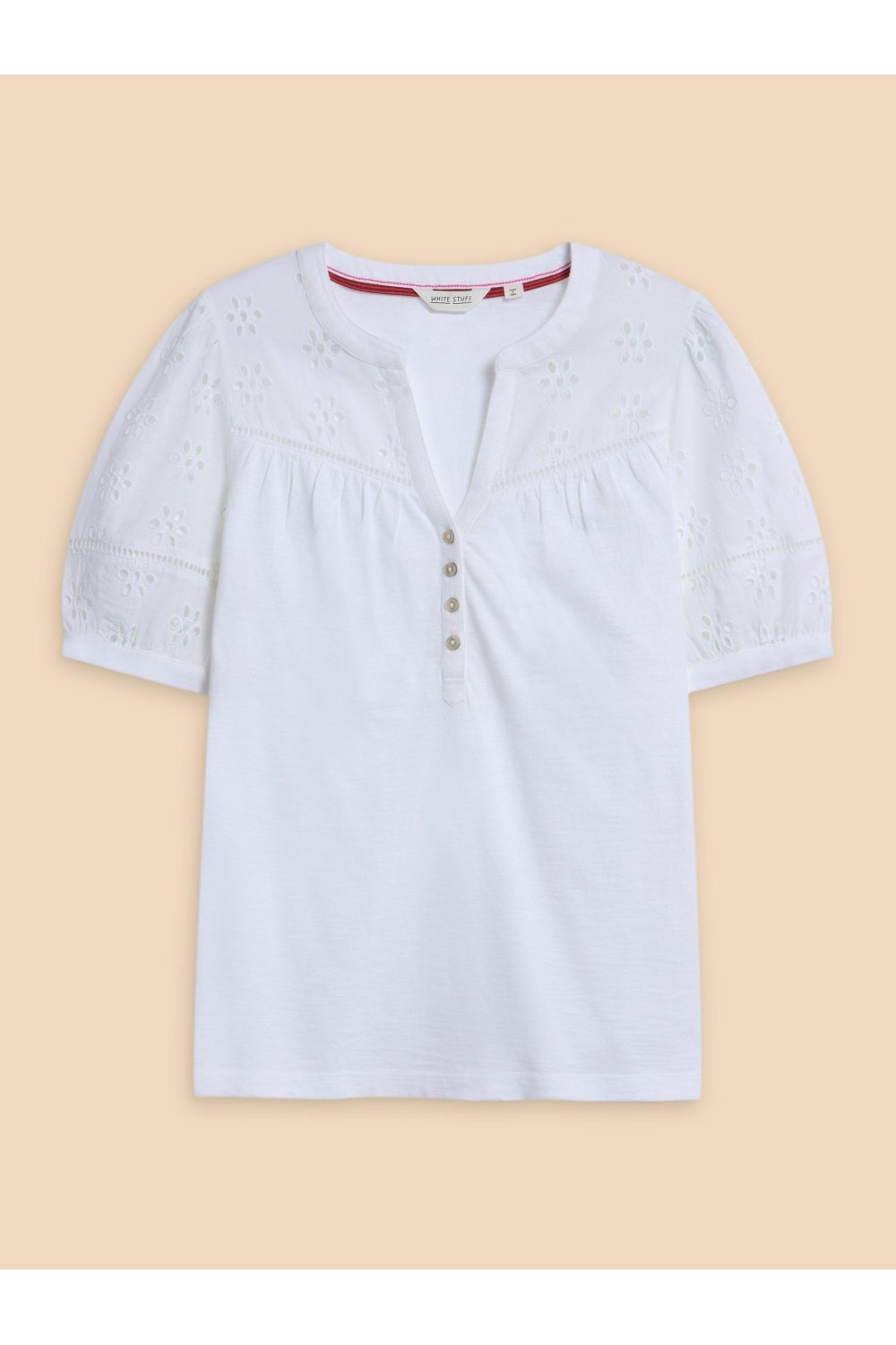 White Stuff BELLA BRODERIE MIX TOP