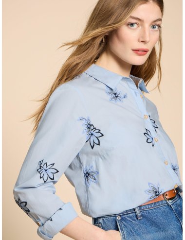 White Stuff Sophie Embroidered Shirt