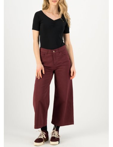 Blutsgeschwister high waist culotte in burgundy wine Gr. XL