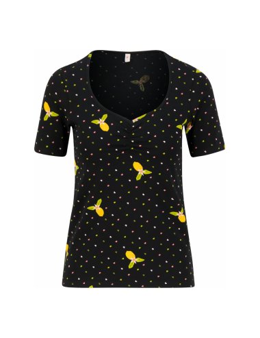 Blutsgeschwister Kurzarm Shirt Balconnet Féminin in Color when life gives you lemons, Gr.S